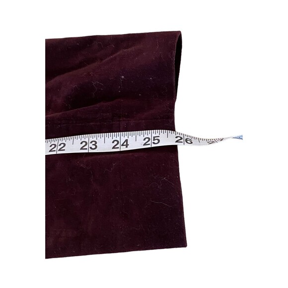 Women’s Extreme Burgundy High Waist Corduroy Jeans Size 5 Metal Studs - Picture 10 of 14